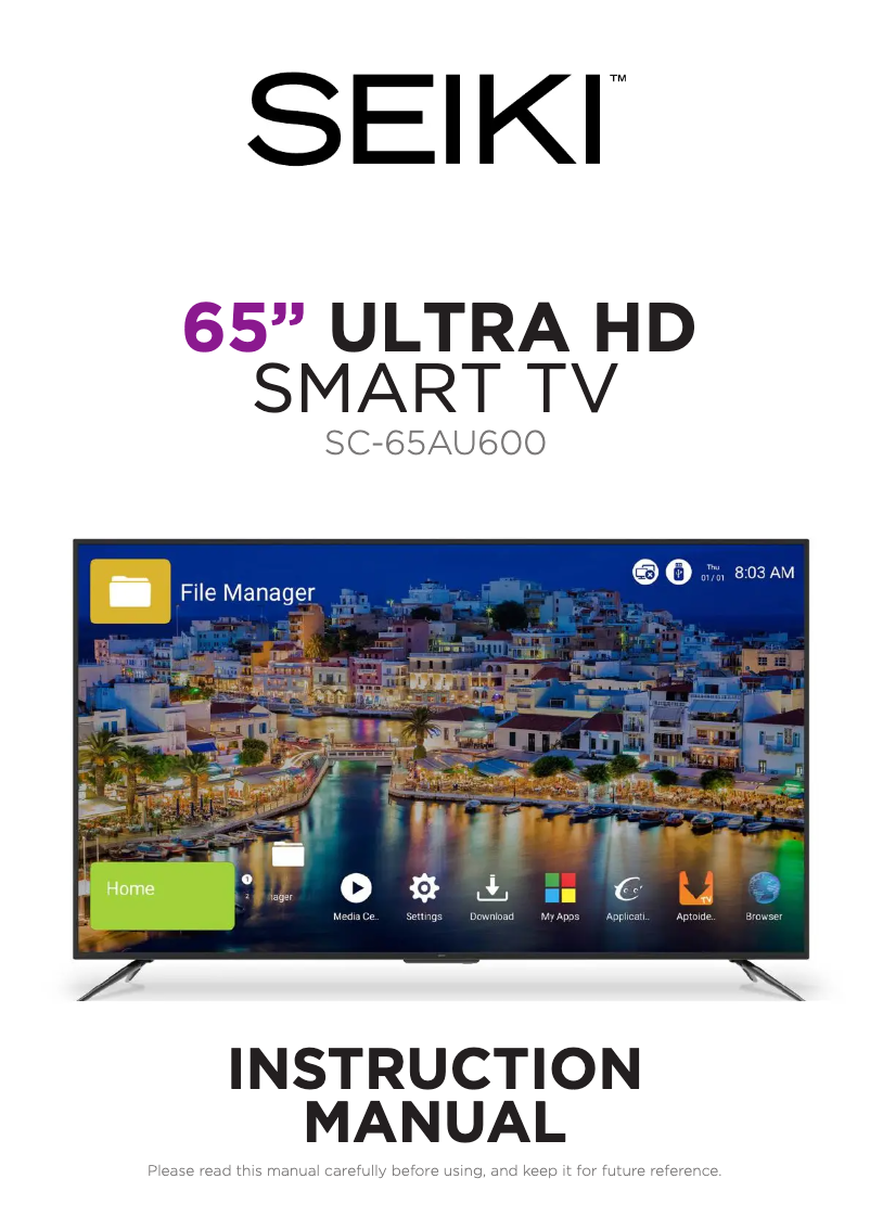 Image de la première page du manuel de l'appareil SC-65AU600