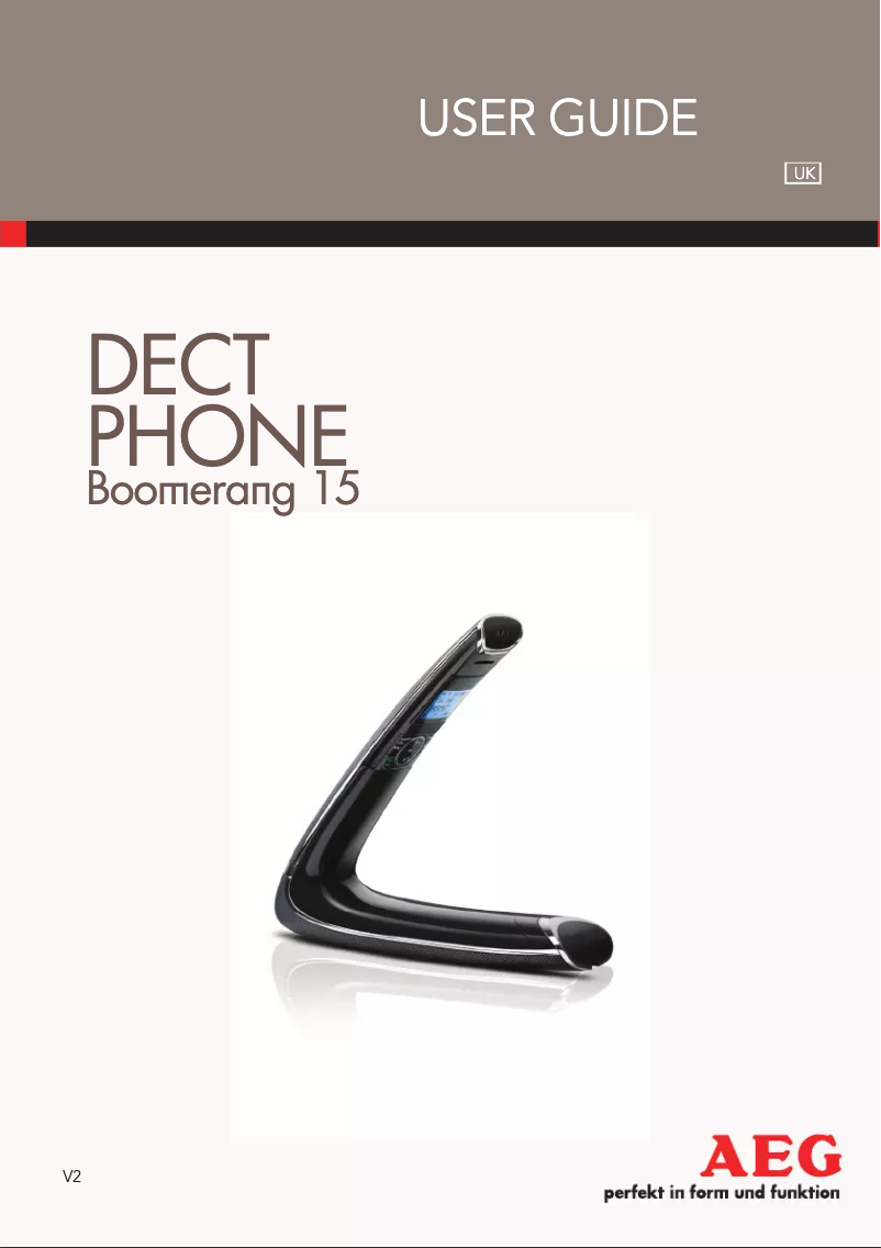 Imagen de la primera página del manual del dispositivo Boomerang 15