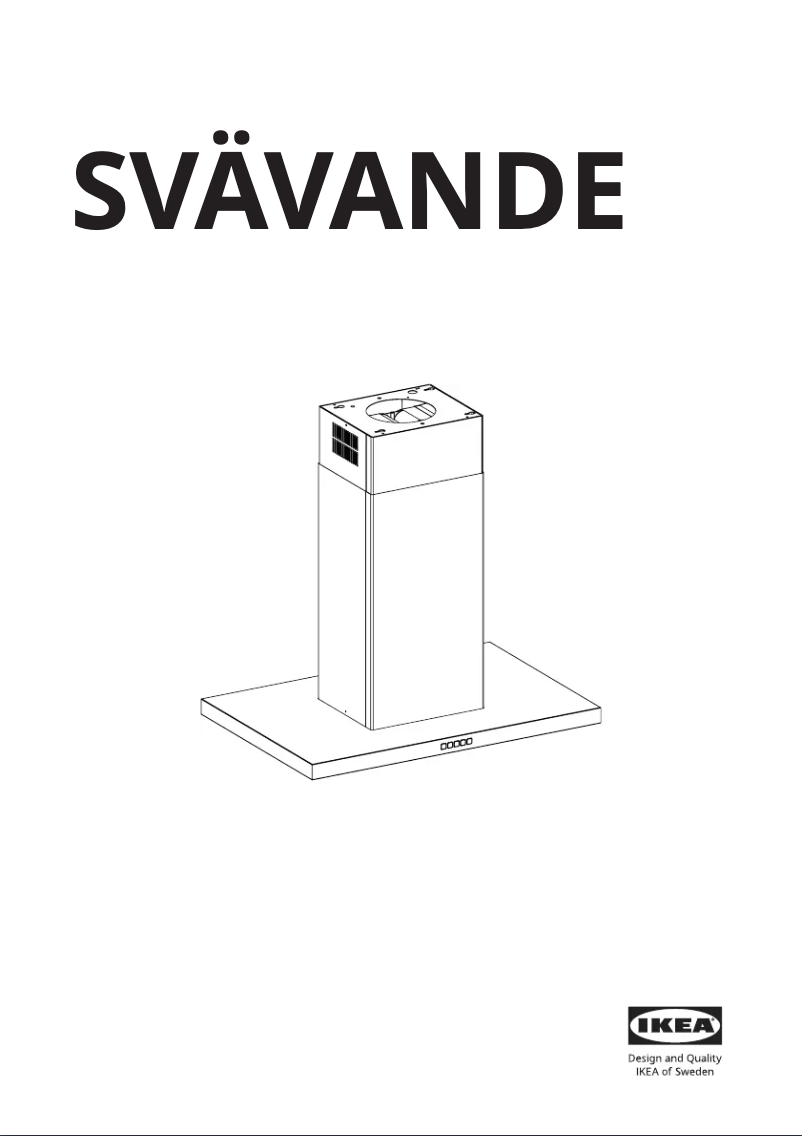 Page 1 de la notice Instructions / montage Ikea SVAVANDE