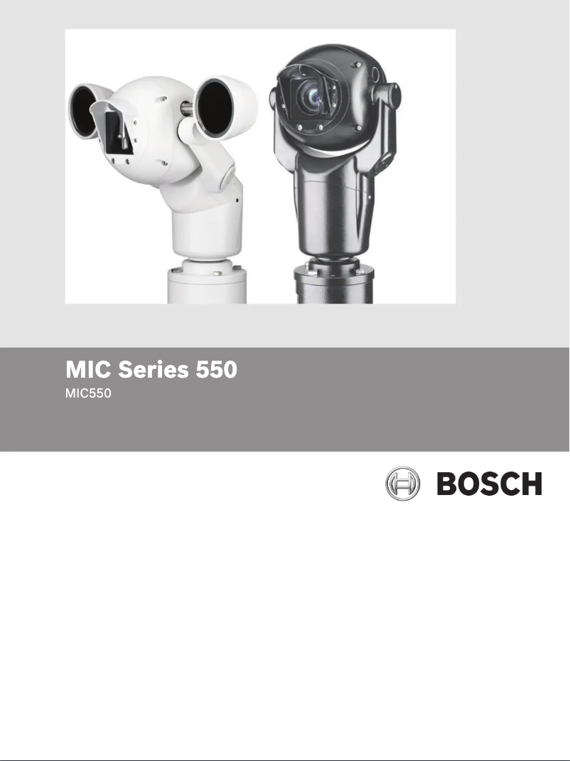 Page 1 de la notice Manuel utilisateur Bosch MIC-550ALW28P
