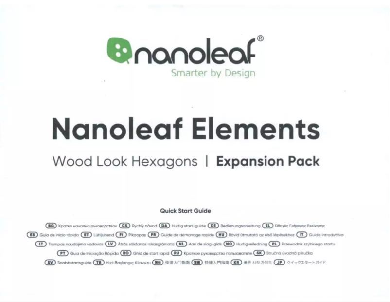 Page n°1 - Manuel utilisateur Nanoleaf NL52-K-7005HB-7PK