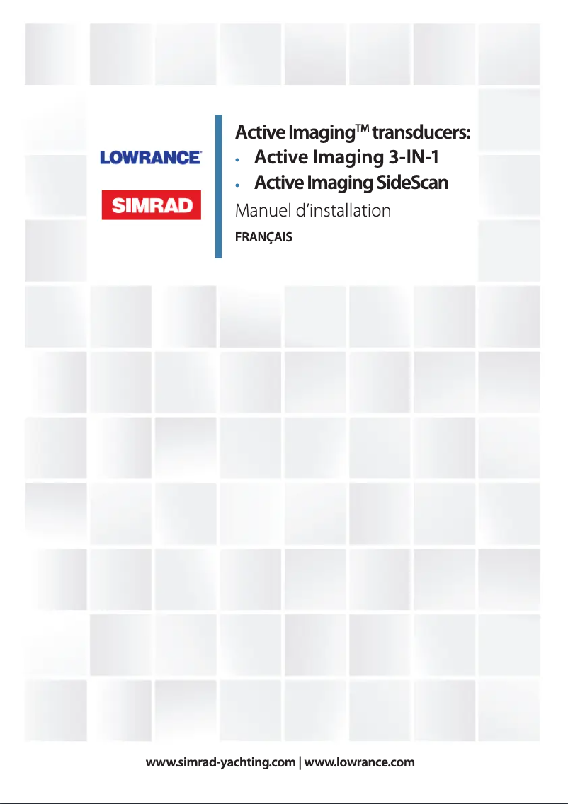 Page 1 de la notice Manuel utilisateur Simrad SideScan & 3-In-1