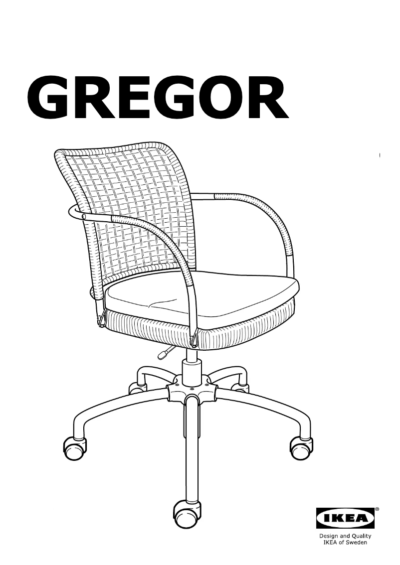 Page 1 de la notice Manuel utilisateur Ikea GREGOR