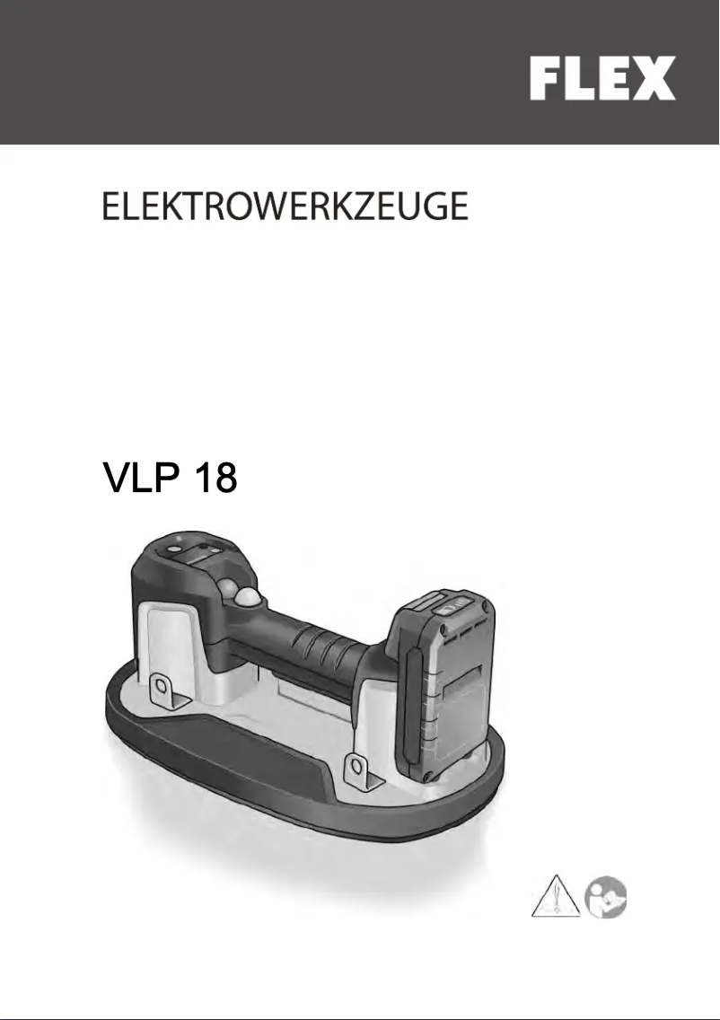Image de la première page du manuel de l'appareil VLP 18