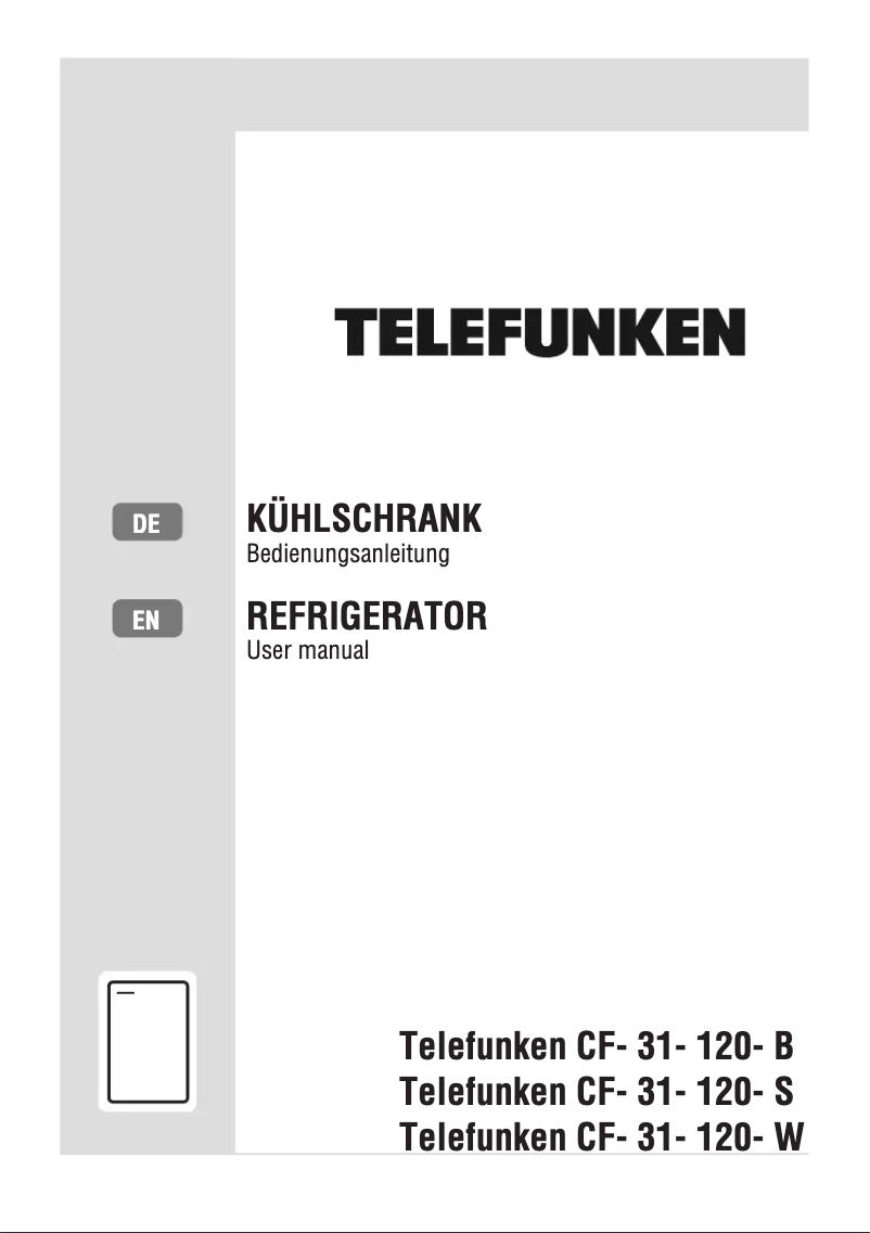 Page 1 de la notice Manuel utilisateur Telefunken CF-31-120-S