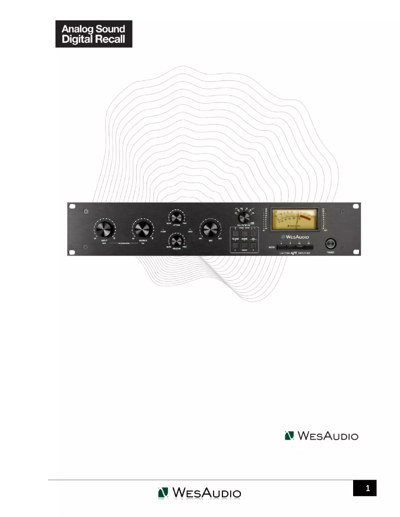 Page 1 de la notice Manuel utilisateur WesAudio ng76