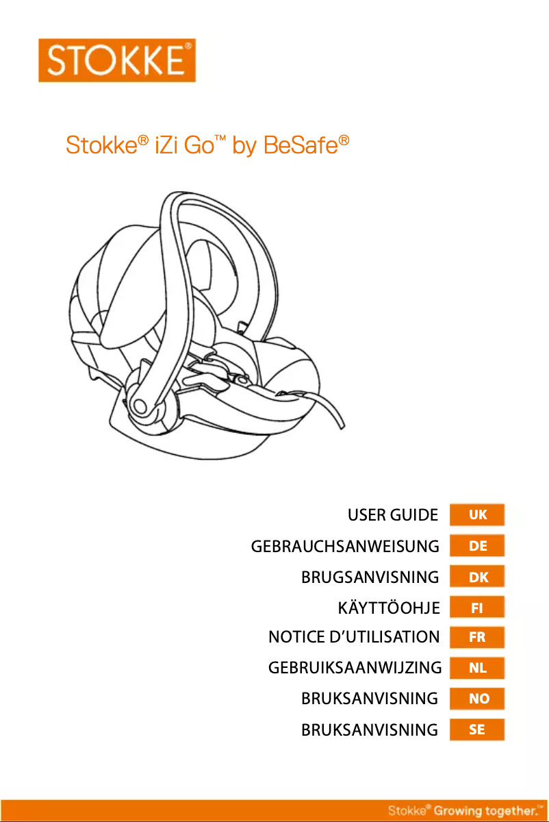 Page 1 de la notice Manuel utilisateur Stokke iZi Go