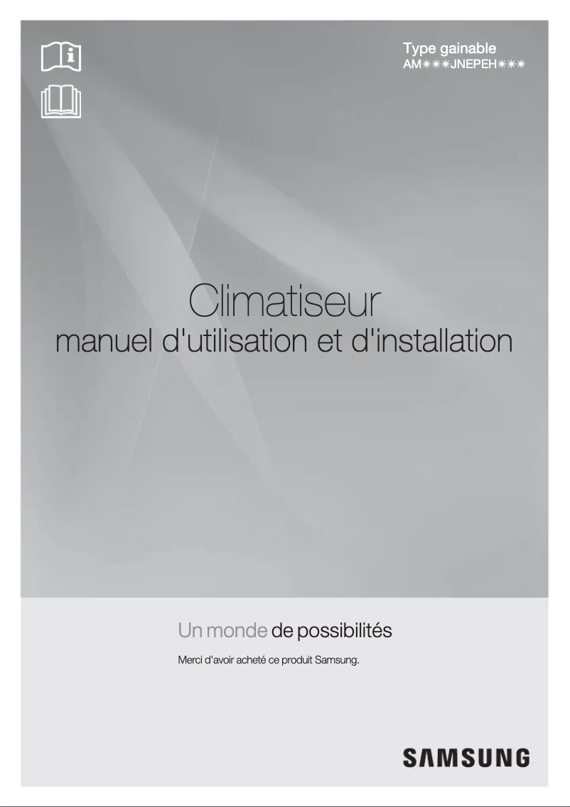 Page 1 de la notice Manuel utilisateur Samsung AM300KXWANR/EU