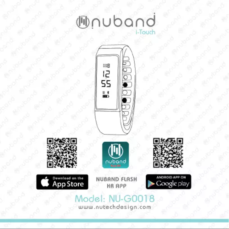 Page 1 de la notice Manuel utilisateur Nuband i-Touch NU-G0018PP