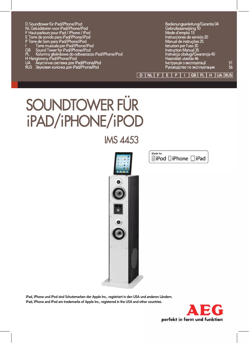 Page 1 de la notice Manuel utilisateur AEG IMS 4453