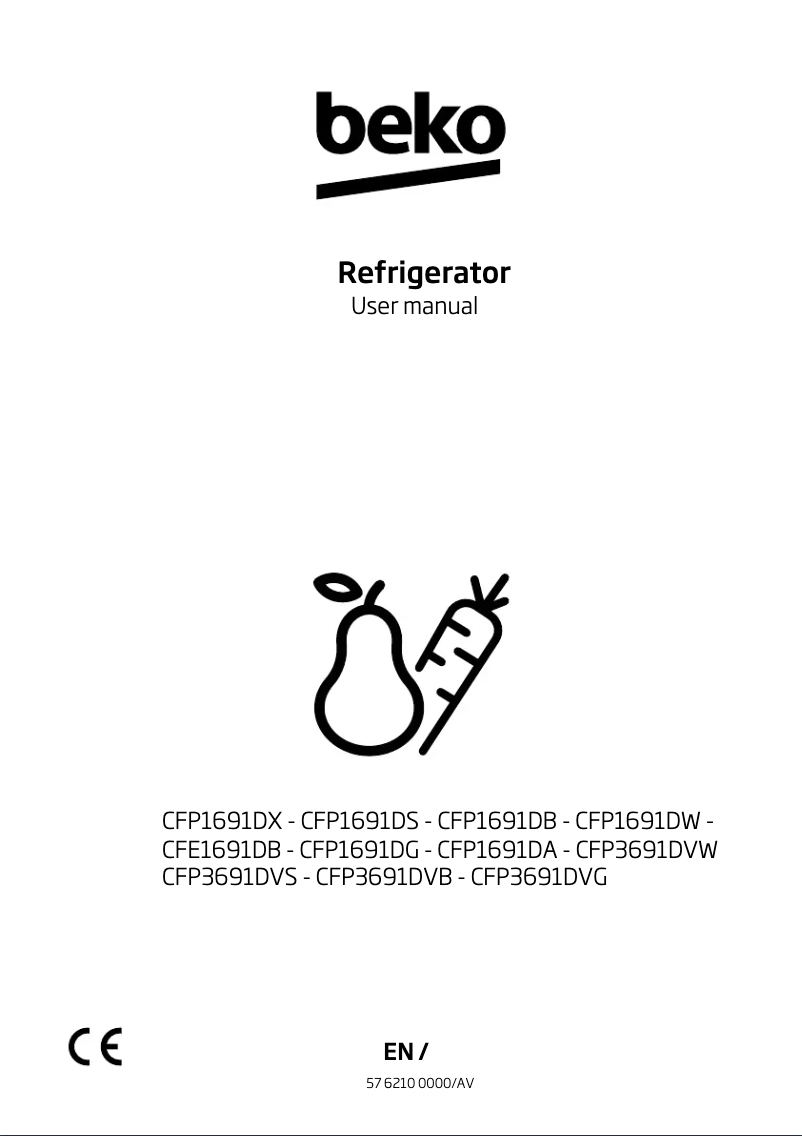 Image de la première page du manuel de l'appareil CFP3691DVW