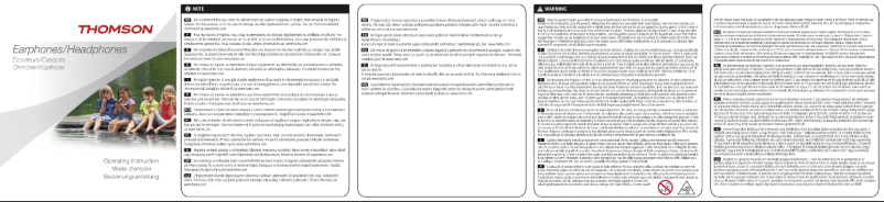 Page 1 de la notice Manuel utilisateur Thomson HED1104