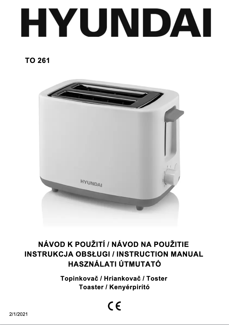 Image de la première page du manuel de l'appareil TO 261