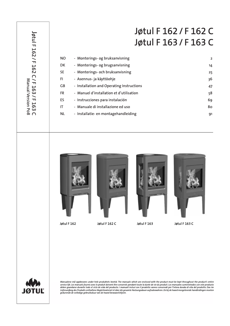 Image de la première page du manuel de l'appareil F 162