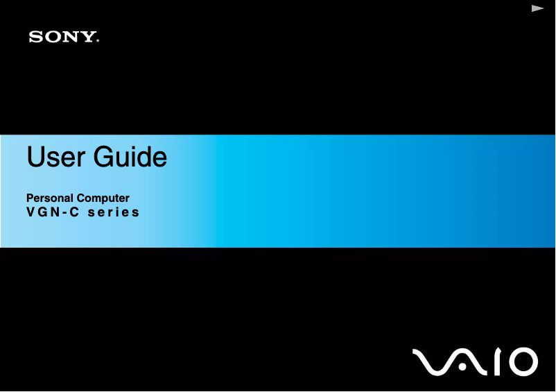 Page n°1 - Manuel utilisateur Sony Vaio VGN-C2ZR