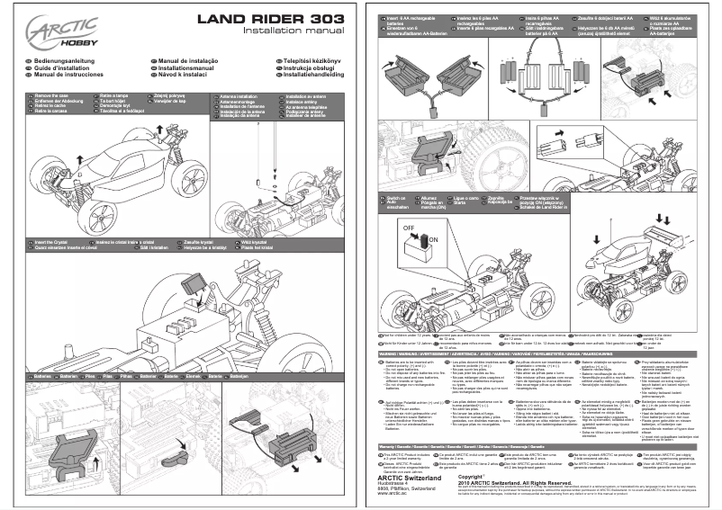 Image de la première page du manuel de l'appareil Land Rider 303