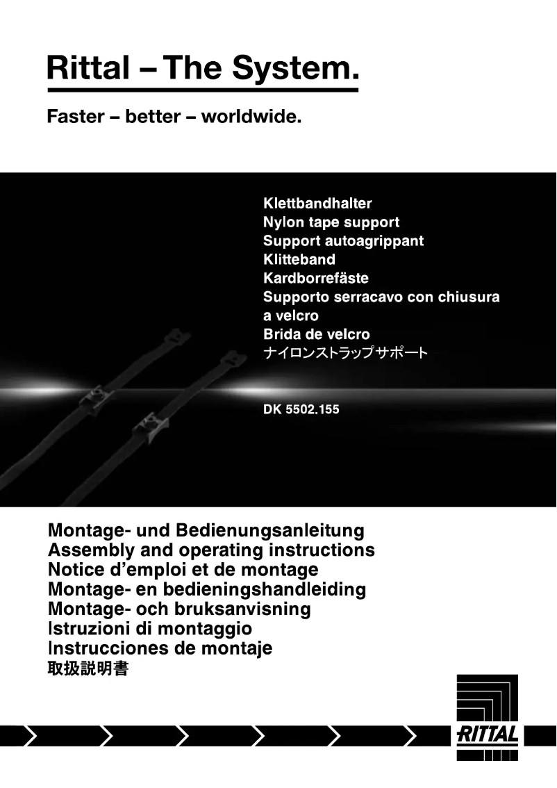 Página 1 del manual Manual de usuario Rittal DK 5502.155
