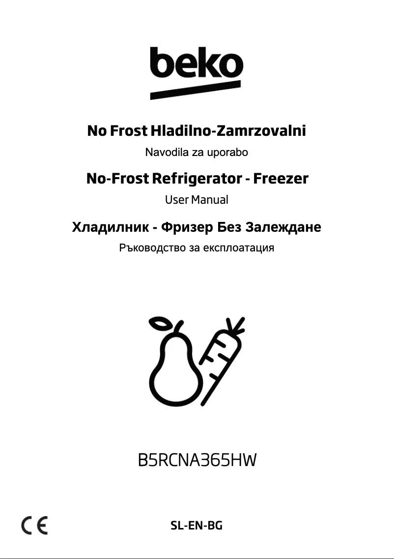 Image de la première page du manuel de l'appareil B5RCNA365HW