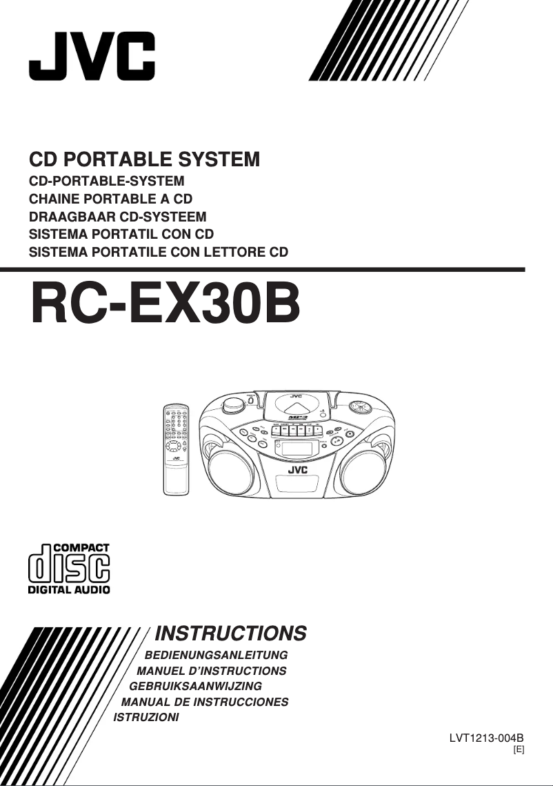 Page n°1 - Manuel utilisateur JVC RC-EX30E
