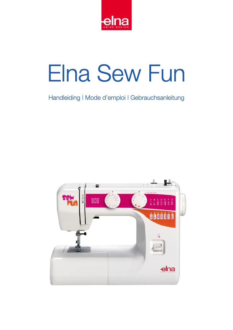 Page n°1 - Manuel utilisateur Elna Sew Fun