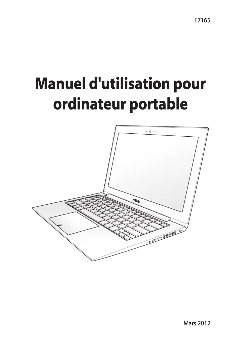 Page n°1 - Manuel utilisateur Asus ZenBook UX32VD