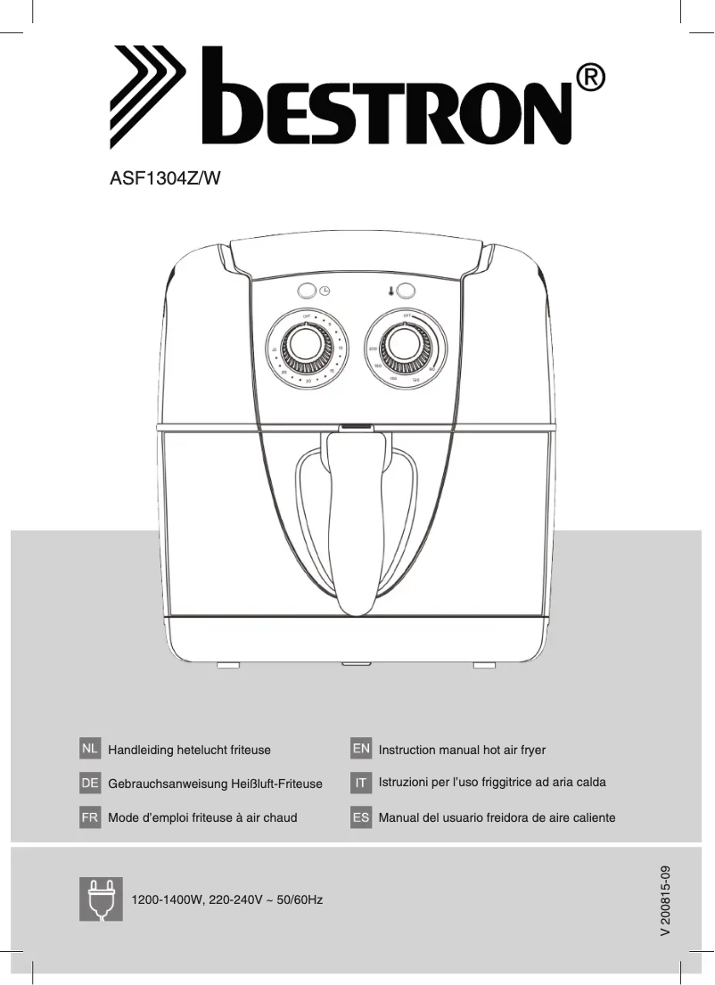 Page n°1 - Manuel utilisateur Bestron ASF1304W