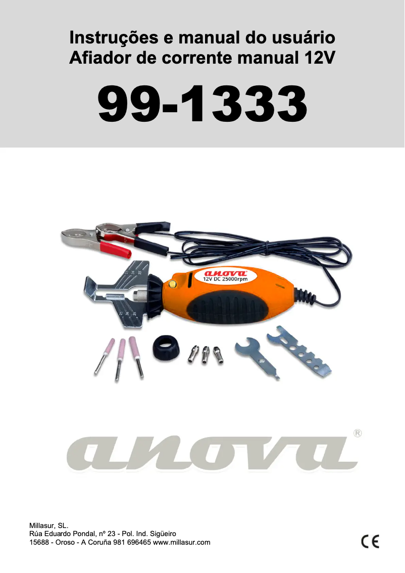 Página 1 del manual Manual de usuario Anova AF1333