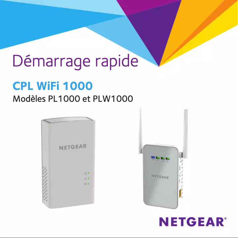 Page n°1 - Guide d'installation Netgear PLW1000