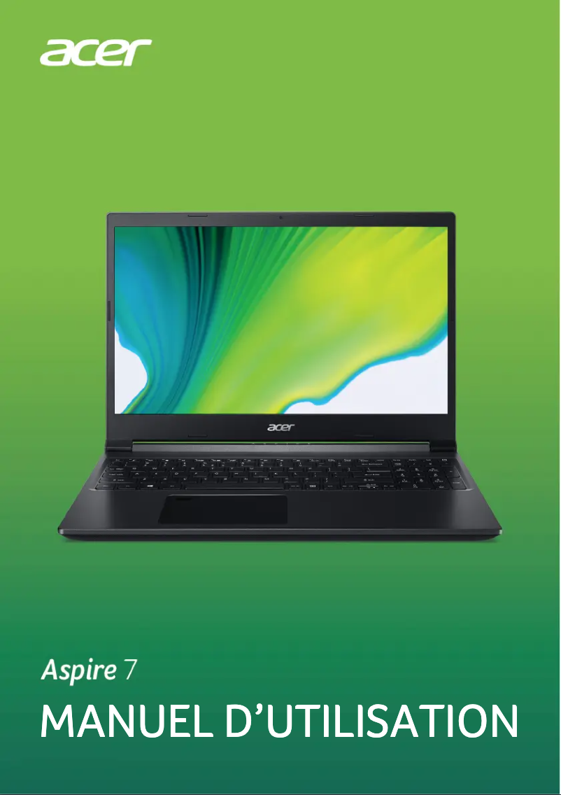 Image de la première page du manuel de l'appareil Aspire 7
