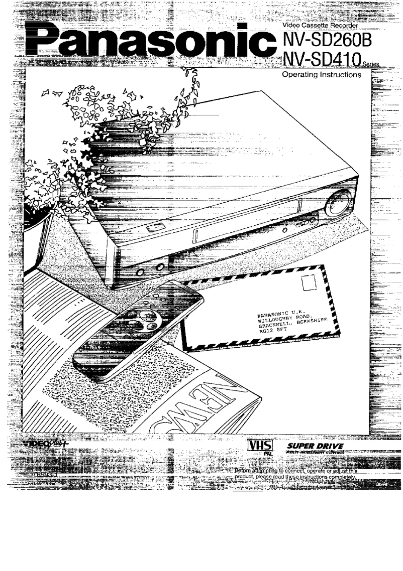 Image de la première page du manuel de l'appareil NV-SD260B