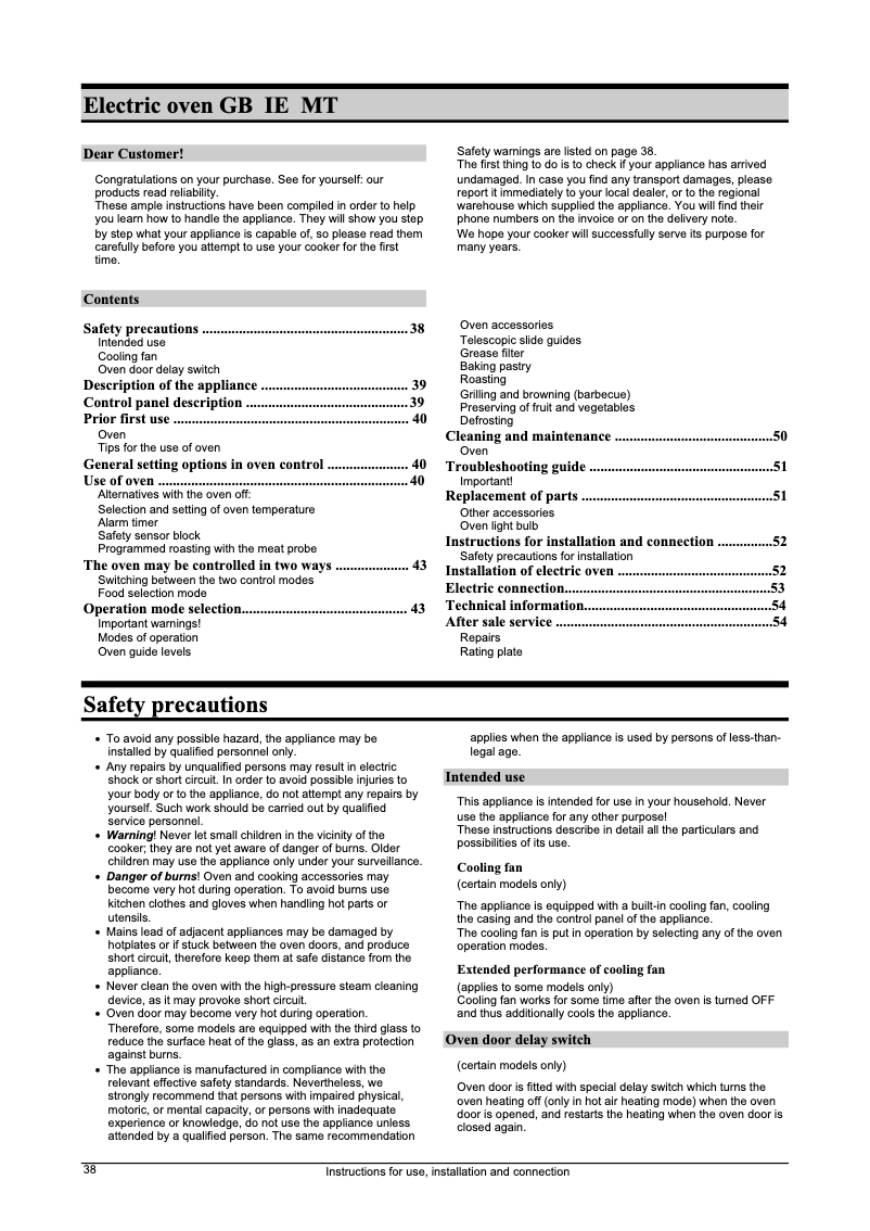 Page 1 de la notice Manuel utilisateur Gorenje B 9010 AL
