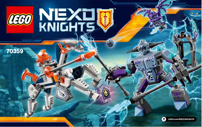Image de la première page du manuel de l'appareil Nexo Knights 70359