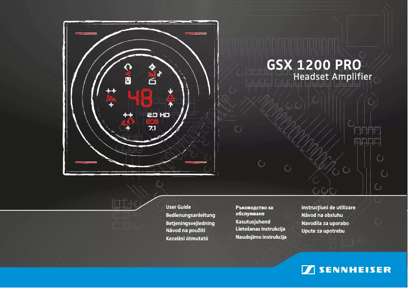 Page 1 de la notice Manuel utilisateur Sennheiser GSX 1200 Pro