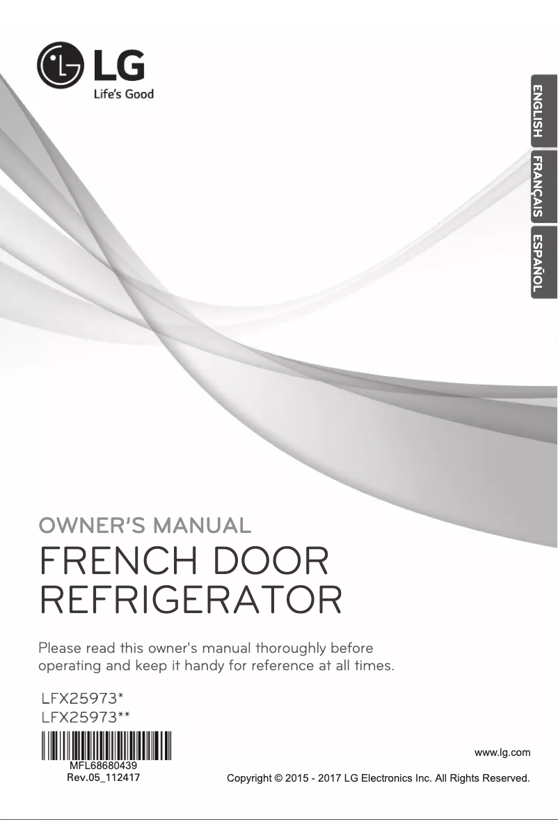 Page n°1 - Manuel utilisateur LG LFX25973D