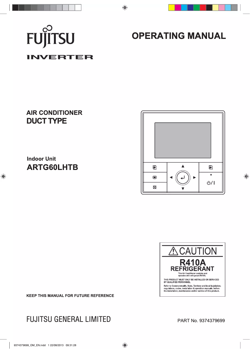 Page 1 de la notice Manuel utilisateur Fujitsu ARTG60LHTB