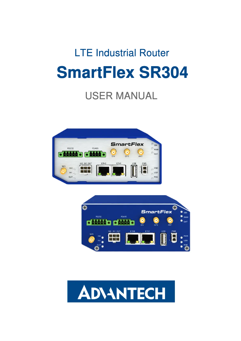 Page n°1 - Manuel utilisateur Advantech BB-SR30400121