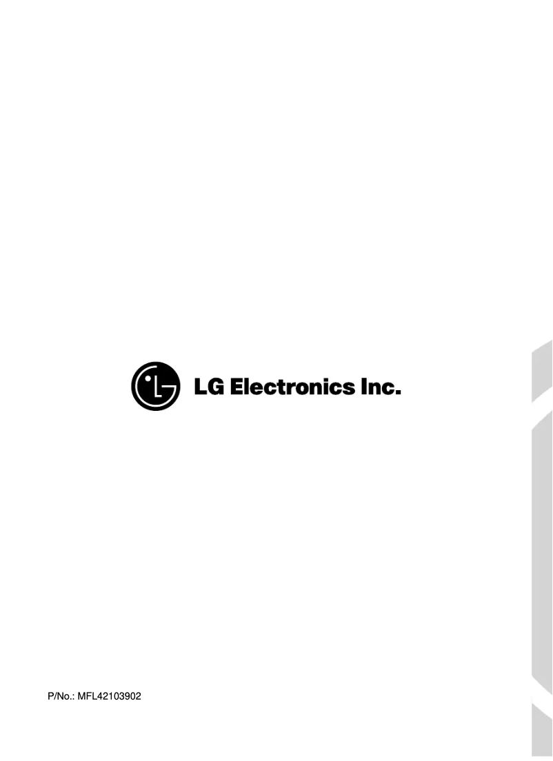 Page n°1 - Manuel utilisateur LG WD-R1014
