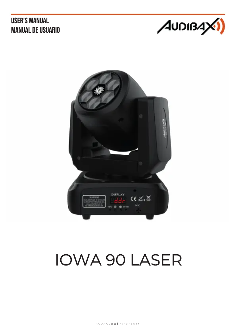Image de la première page du manuel de l'appareil Iowa 90 Laser