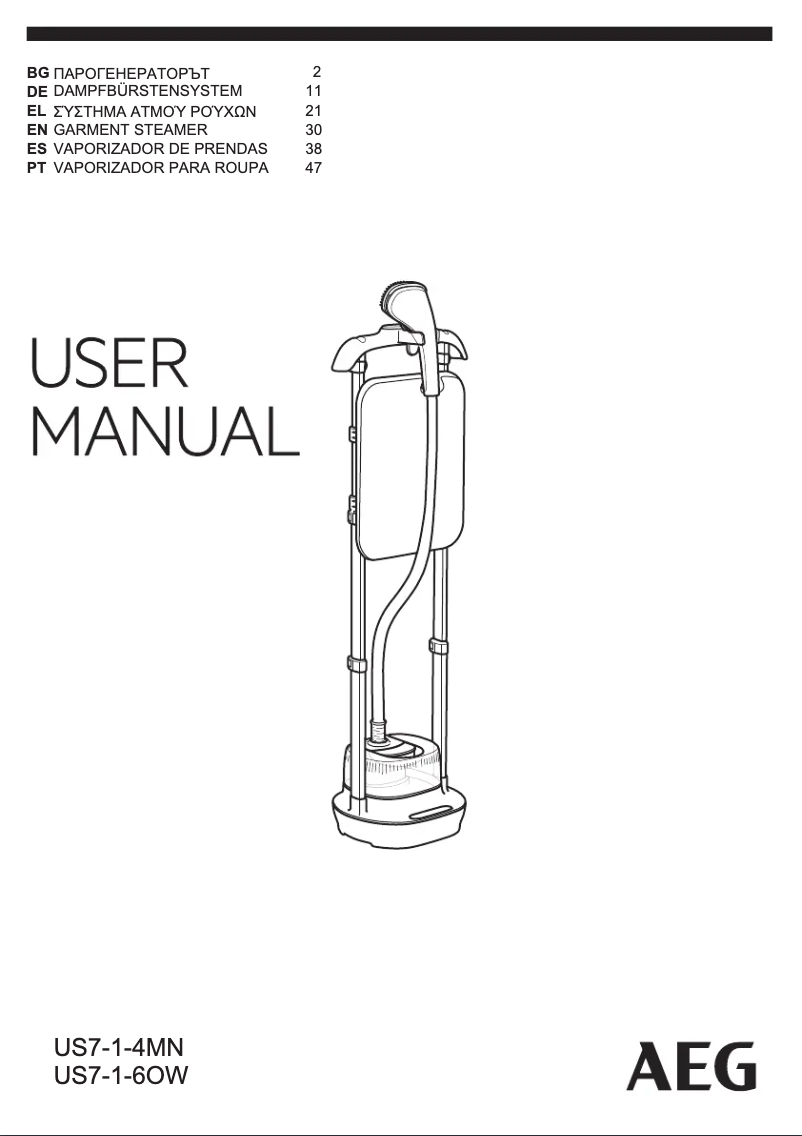 Página 1 del manual Manual de usuario AEG US7-1-6OW