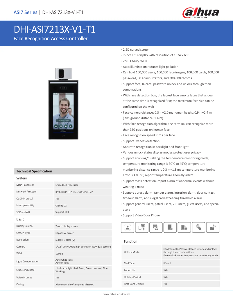 Image de la première page du manuel de l'appareil ASI7213X-V1-T1