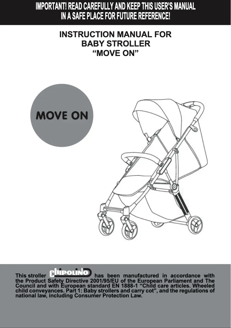 Page 1 de la notice Manuel utilisateur Chipolino Move On