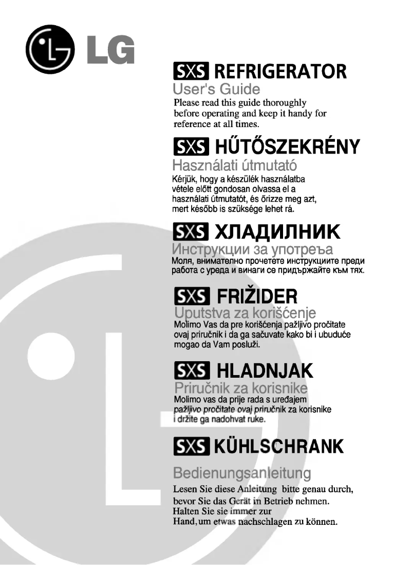 Page 1 de la notice Manuel utilisateur LG GC-P207TTKA