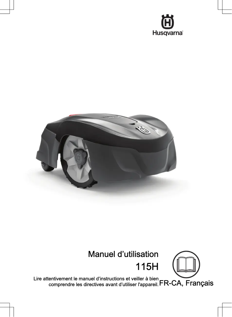 Image de la première page du manuel de l'appareil Automower 115H