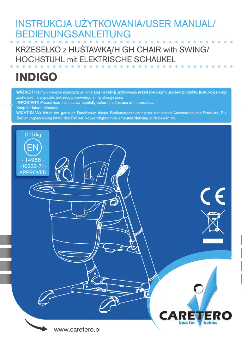 Page n°1 - Manuel utilisateur Caretero Indigo