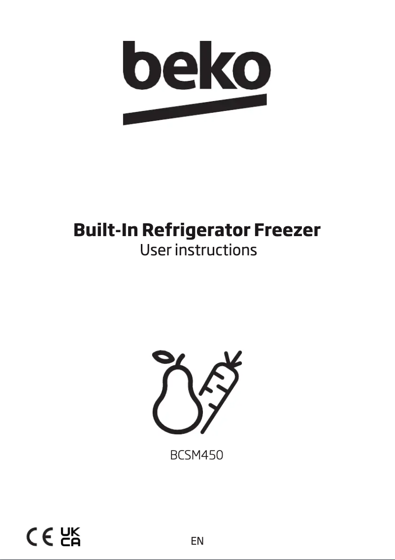 Image de la première page du manuel de l'appareil BCSM450