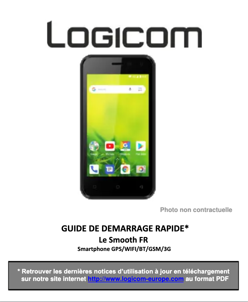 Image de la première page du manuel de l'appareil Le Smooth FR