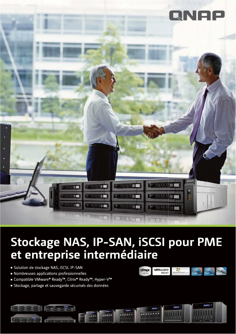 Page 1 de la notice Fiche technique QNAP TS-459U-RP+