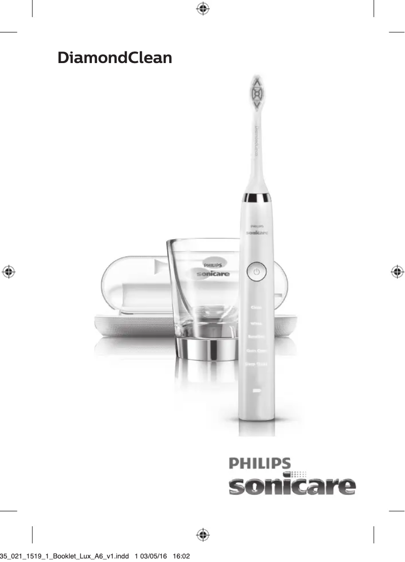 Page n°1 - Manuel utilisateur Philips Sonicare Diamondclean HX9316