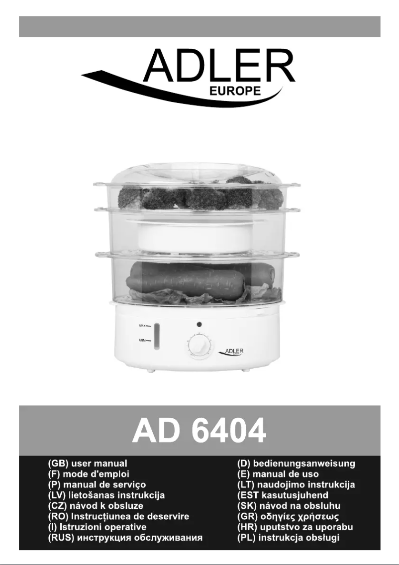 Image de la première page du manuel de l'appareil AD 6404
