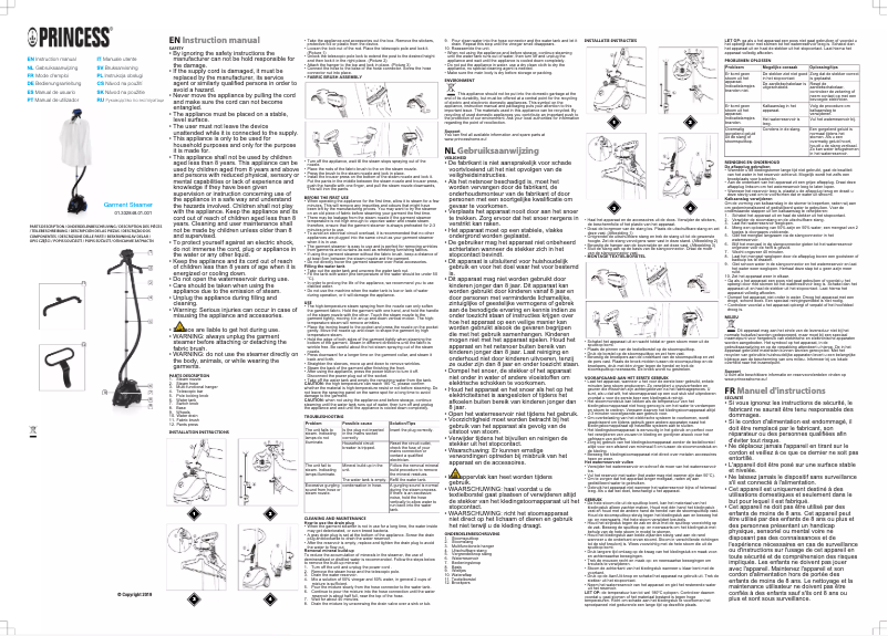 Page n°1 - Manuel utilisateur Princess 332848